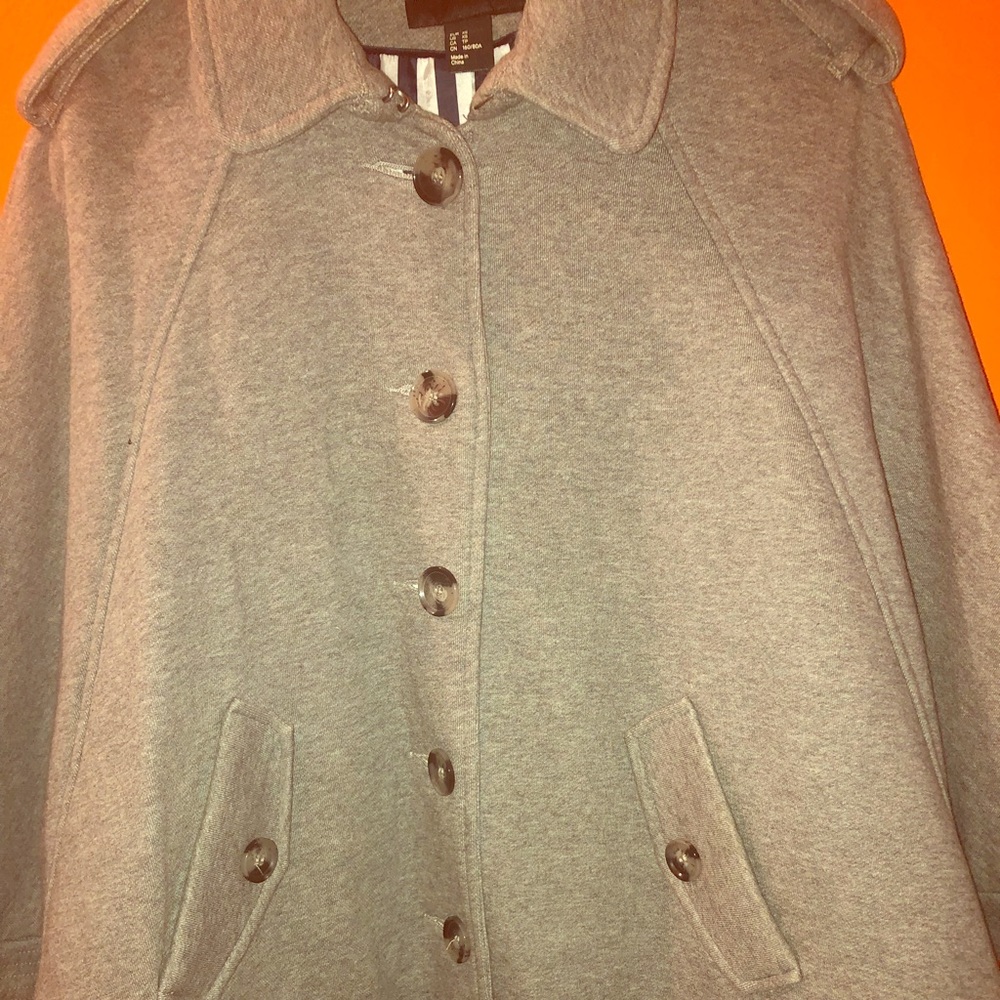 H&M Grey Poncho Jacket